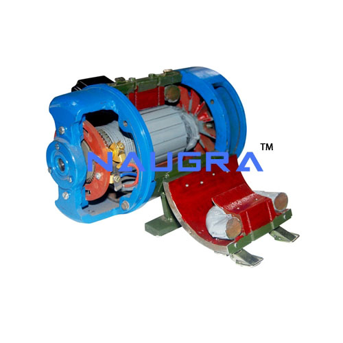 Sectional Front View of DC Motor - Working Model Manufacturers India